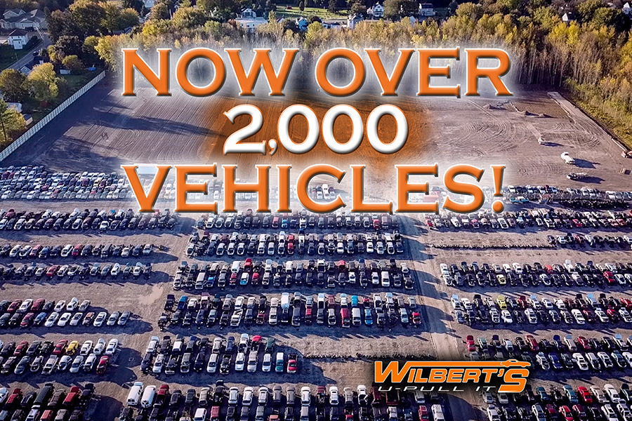 Wilbert’s U-Pull It Surpasses 2,000 Vehicles!