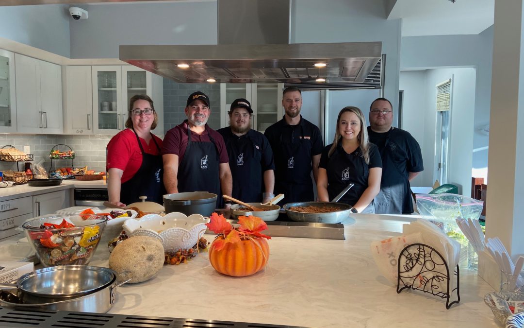 Volunteers from Wilbert’s Cook Meals for Ronald McDonald House Charities