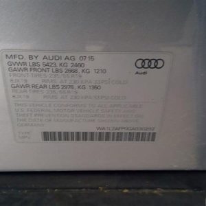 2016 AUDI AUDI_Q5 STEERING COLUMN - 10779258
