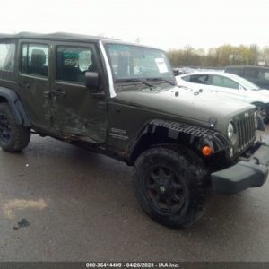 2016 JEEP WRANGLER DOOR GLASS FRONT - 11384635